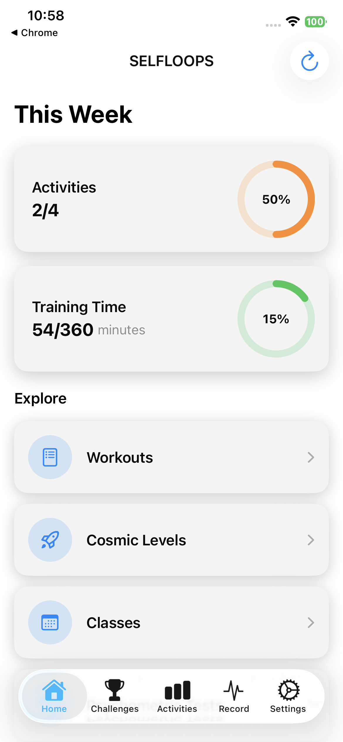 Spark app in the MindBody app